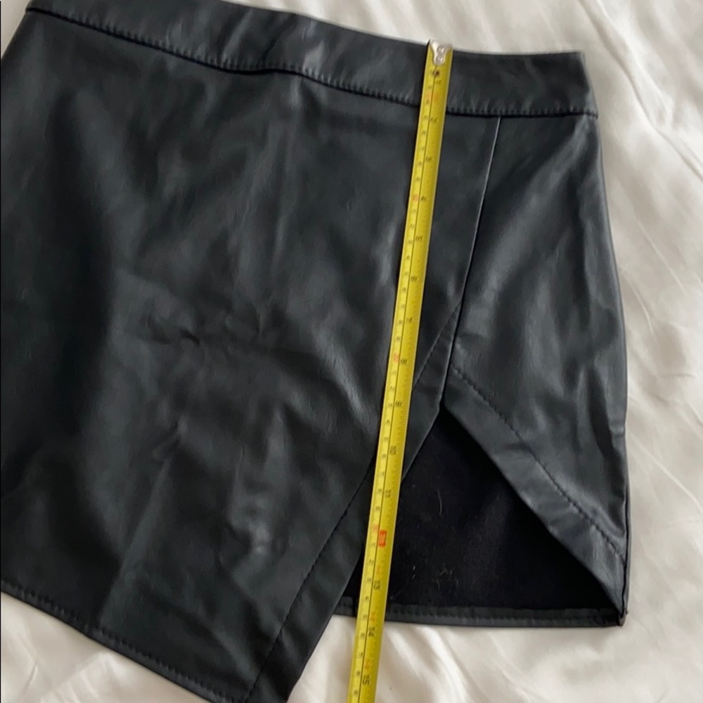 PRICED TO SELL - Vegan Leather Skirt - Picture 4 of 6